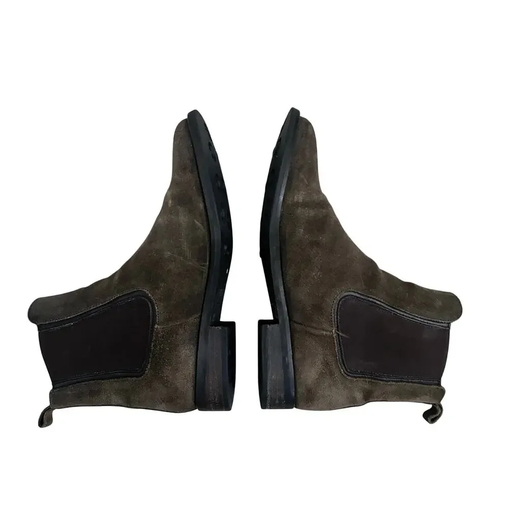 Thursday Boot Co Women’s 8.5 Brown Suede Duchess Chelsea Ankle Boots Handmade